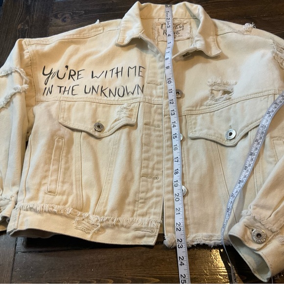 Laney Rene upcycled Cream Denim POL Jacket - Picture 6 of 7